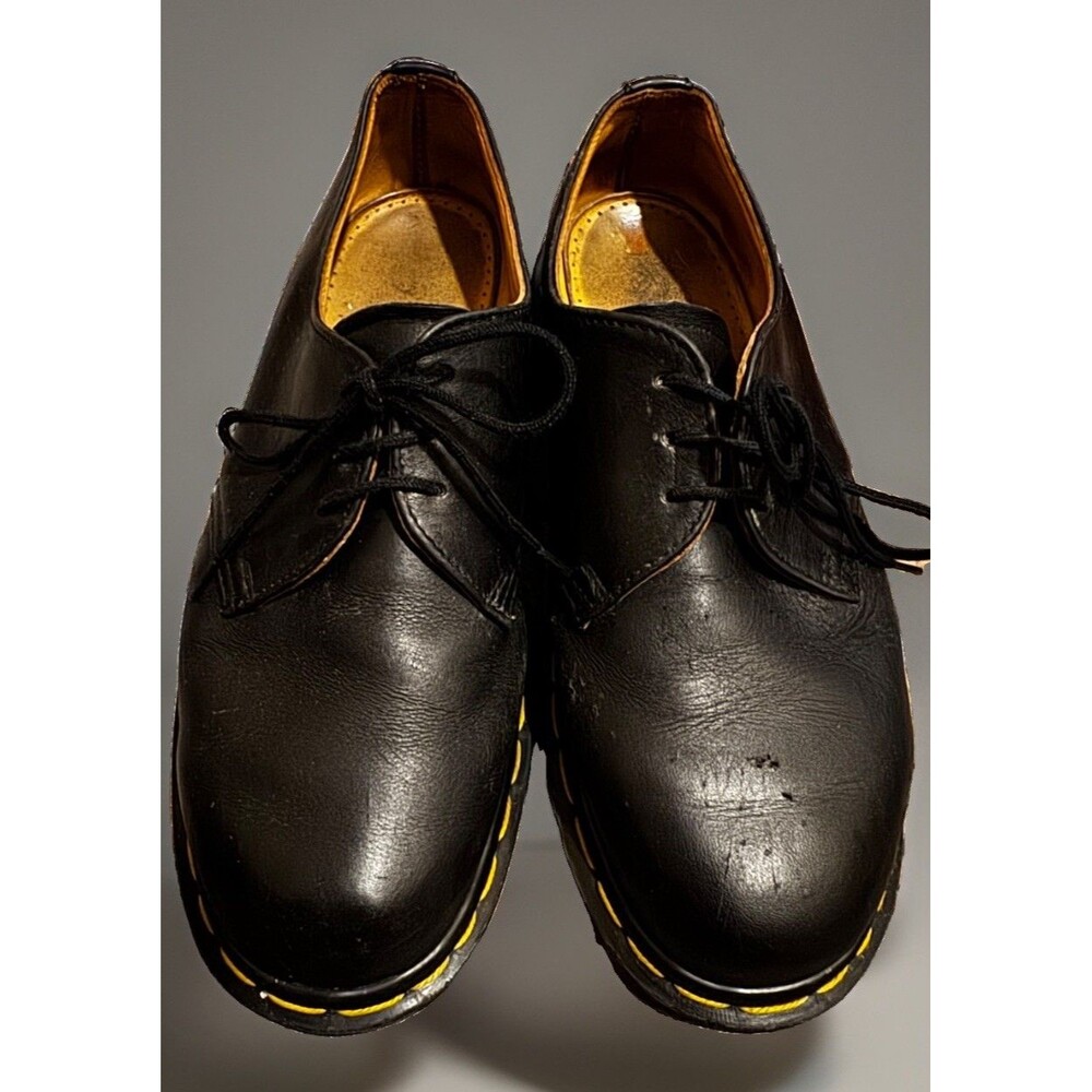 EUC Dr. Martens 1461 Bex Vtg Made in England Black Leather Oxford Shoes UK7 US8